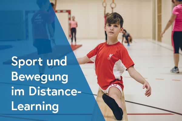 Sport und Bewegung im Distance-Learning (Kinder im Turnsaal)