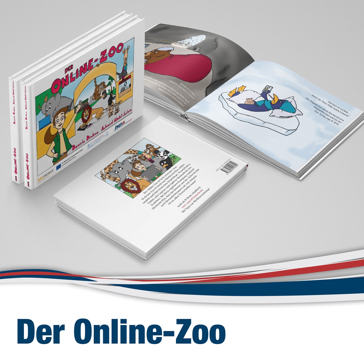 Exemplare des Bilderbuch „Der Online-Zoo“
