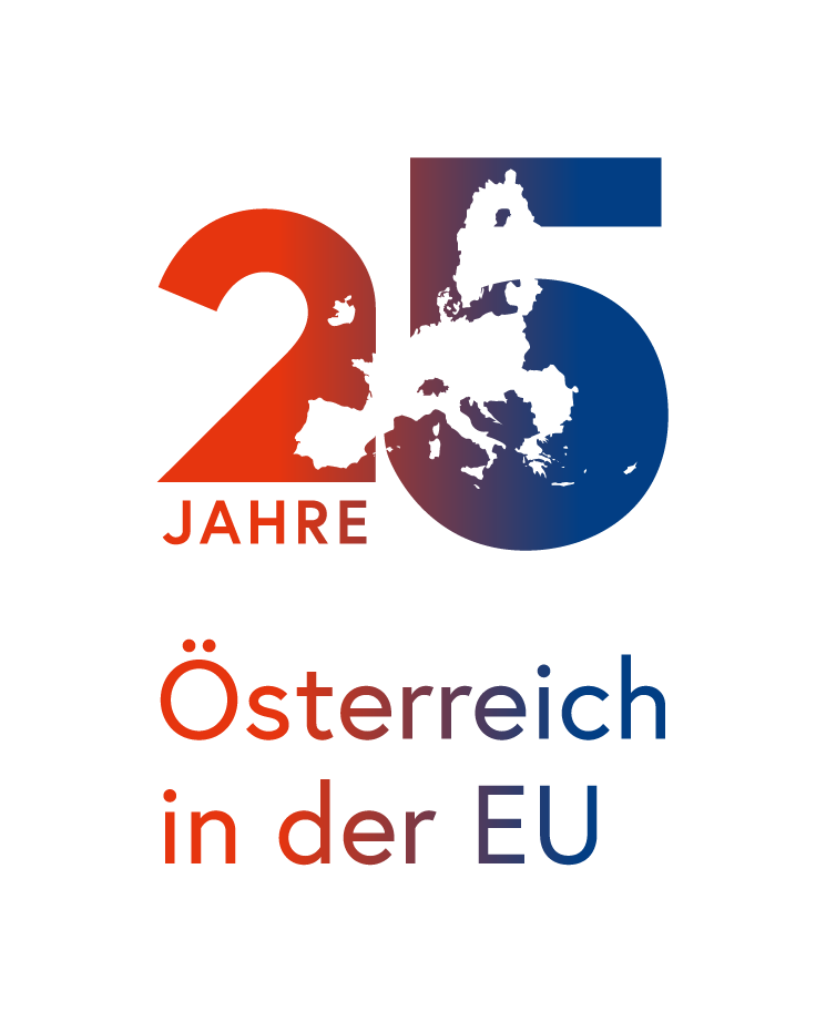 Logo 25 Jahre Österreich in der EU