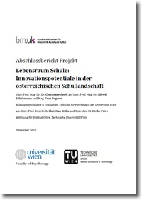 Lebensraum Schule: Innovationspotentiale in der österreichischen Schullandschaft, Cover