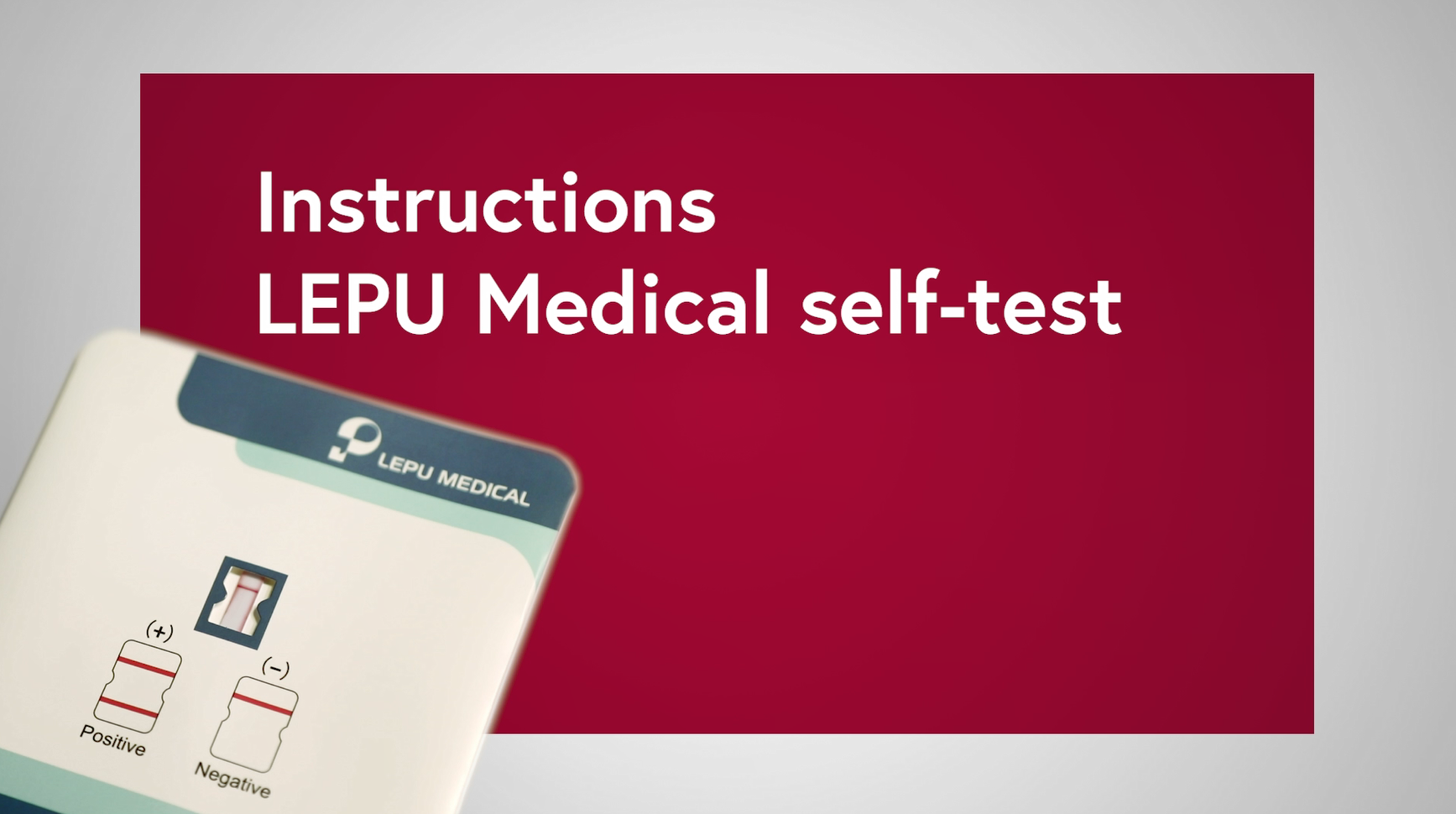 Startbild zum Video: Anleitung LEPU-Medical-Selbsttest - Englisch