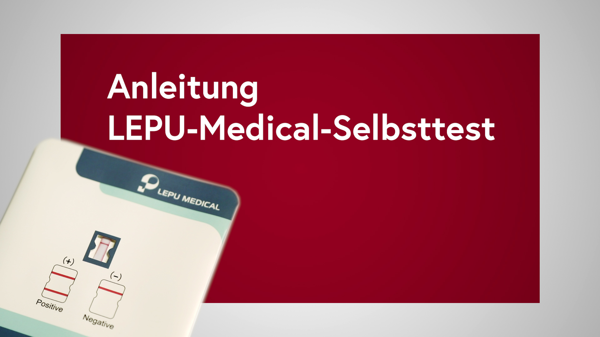 Startbild zum Video: Anleitung LEPU-Medical-Selbsttest
