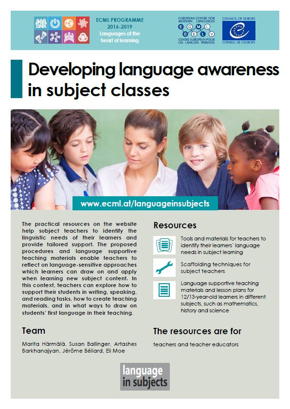 Developing language awareness in subject classes - Cover