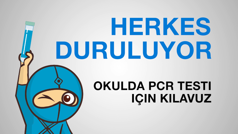 Anleitungsvideo zur Durchführung des PCR-Tests, Türkisch