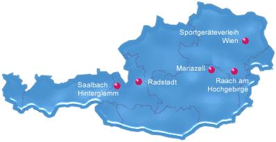 Bundesschullandheime - Österreichkarte